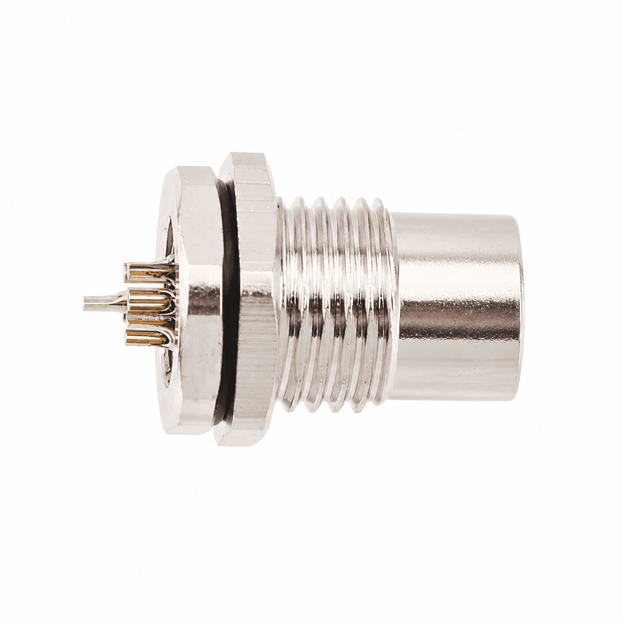 M8 Signal Type Back Mount Female Socket – Solder M11×1