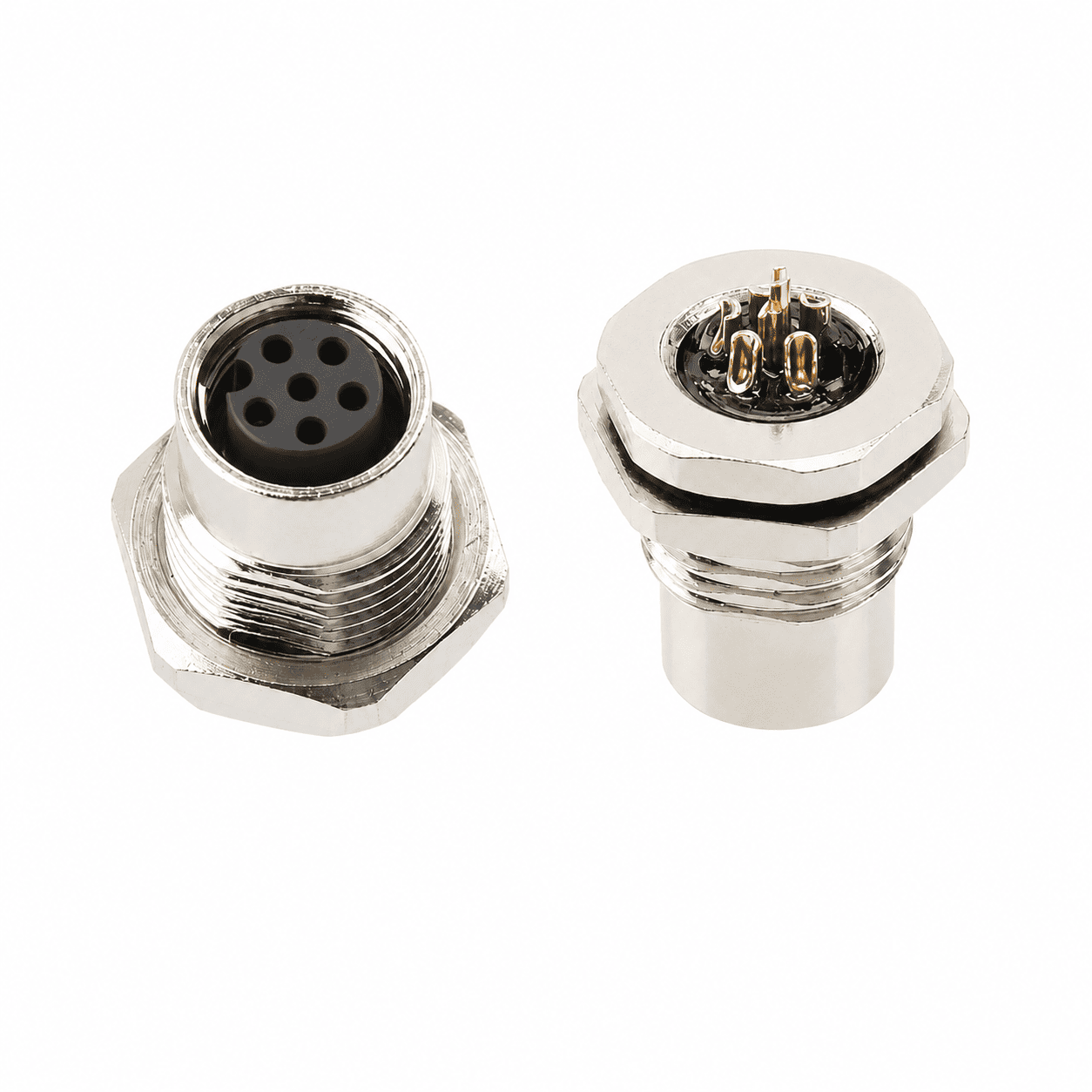 M8 Signal Type Back Mount Female Socket – Solder M11×1