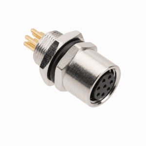M8 Signal Type Front Mount Female Socket – PCB M8×0.5