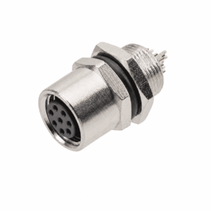 M8 Signal Type Front Mount Female Socket – Solder M8×0.5