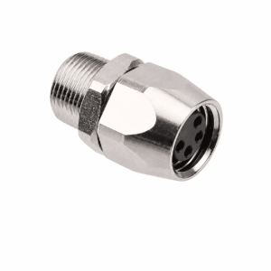 M8 Signal Type Front Mount Female Bullet Type Socket – Solder M8×0.5
