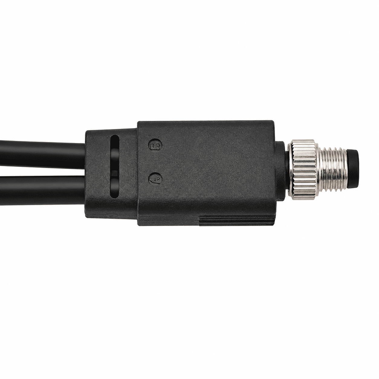 M8 Signal Type 1 Male to 2 Female Overmolded Plug