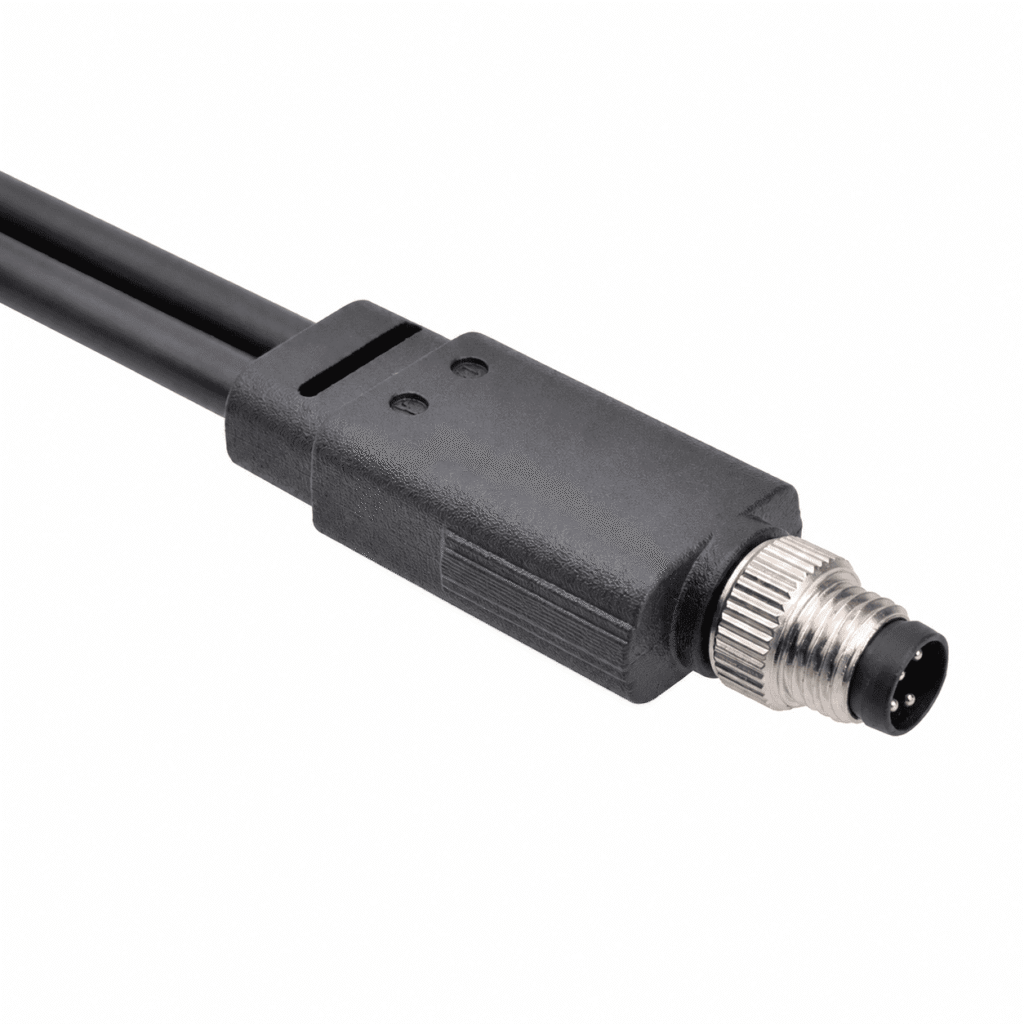 M8 Signal Type 1 Male to 2 Female Overmolded Plug
