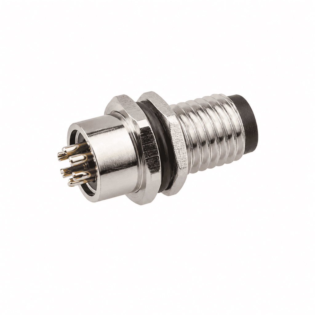 M8 Signal Type Back Mount Male Socket – PCB M8×1