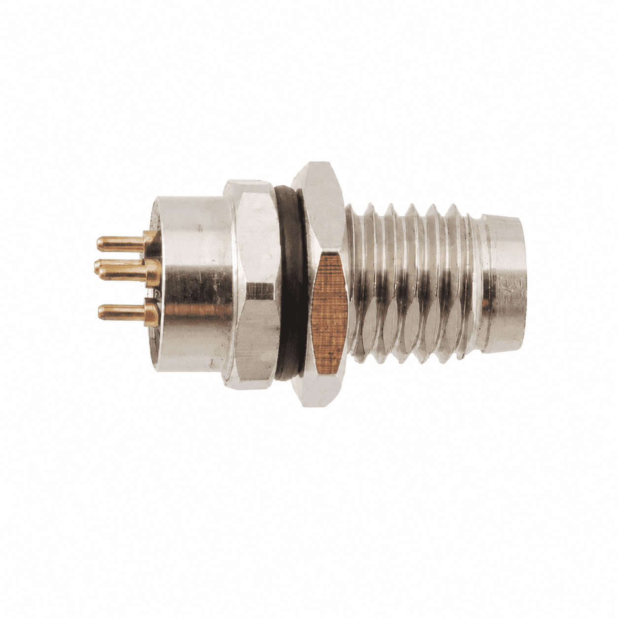 M8 Signal Type Back Mount Male Metal Interface Socket – PCB M8×1