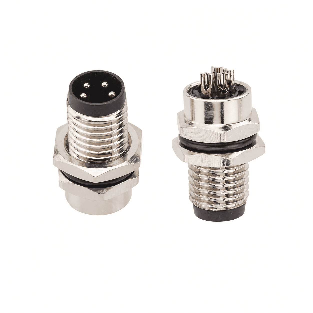 M8 Signal Type Back Mount Male Socket – PCB M8×1
