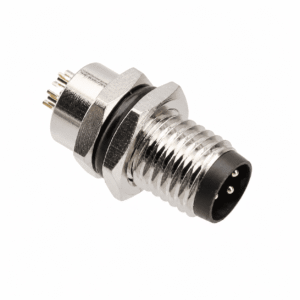 M8 Signal Type Back Mount Male Socket – Solder M8×1