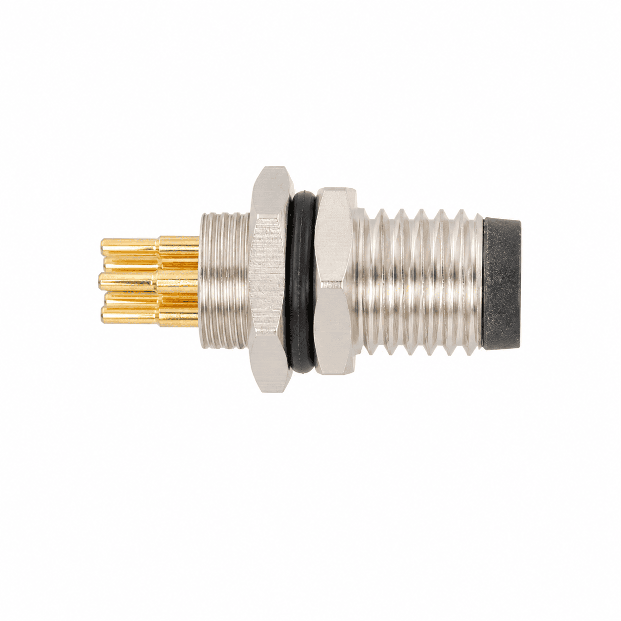 M8 Signal Type Front Mount Male Socket – PCB M8×0.5