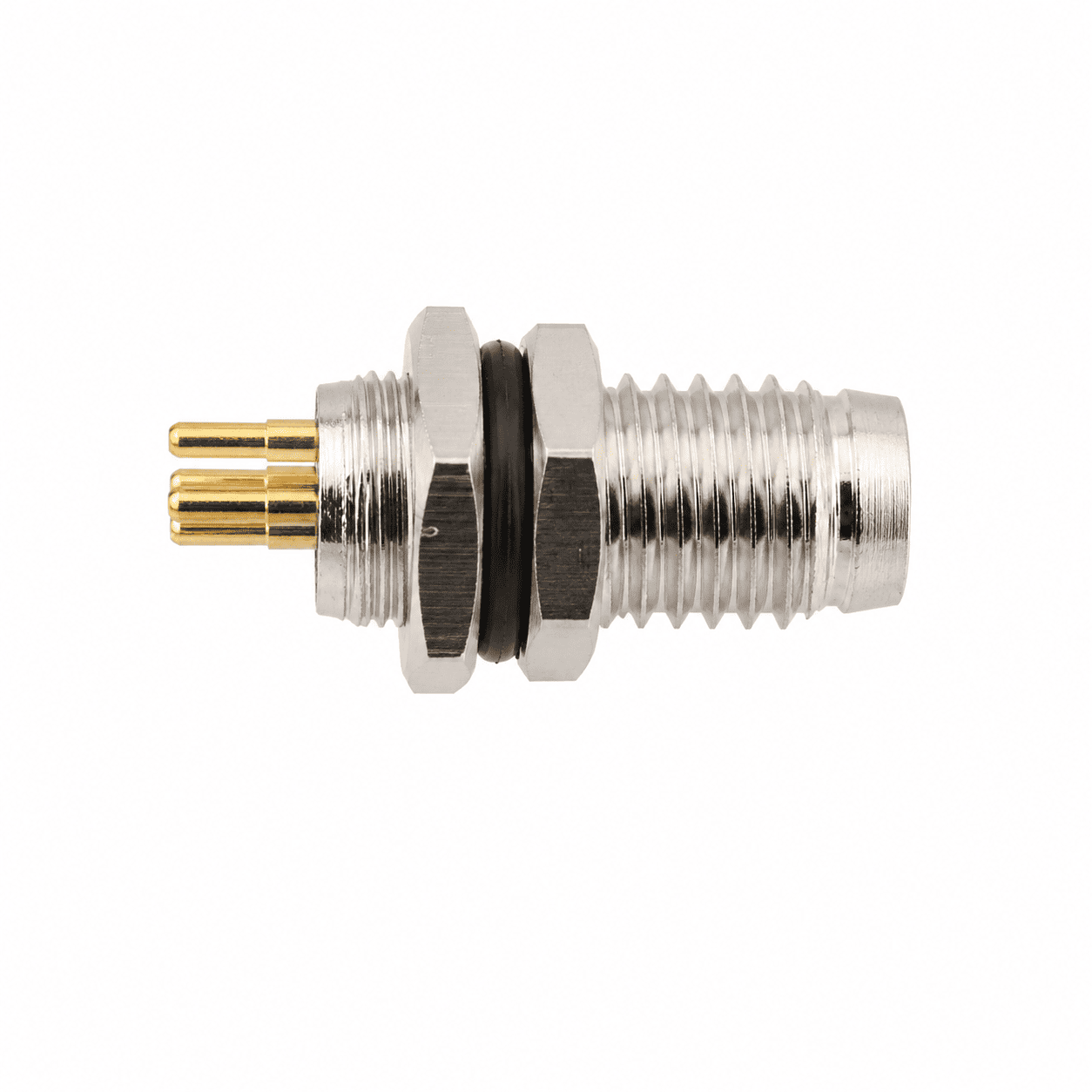 M8 Signal Type Front Mount Male Metal Interface Socket – PCB M8×0.5