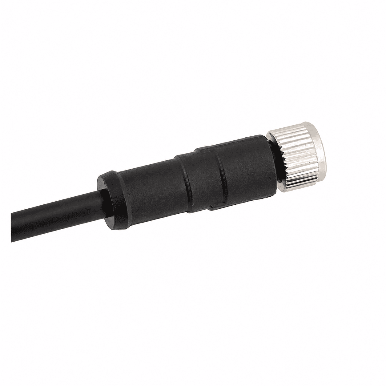 M8 Signal Type Straight Female Overmolded Plug