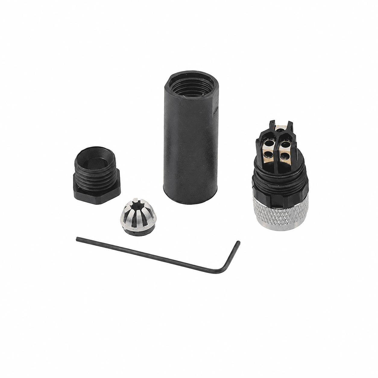 M8 Signal Type Straight Female Plastic Assembled Plug – Screw Terminal