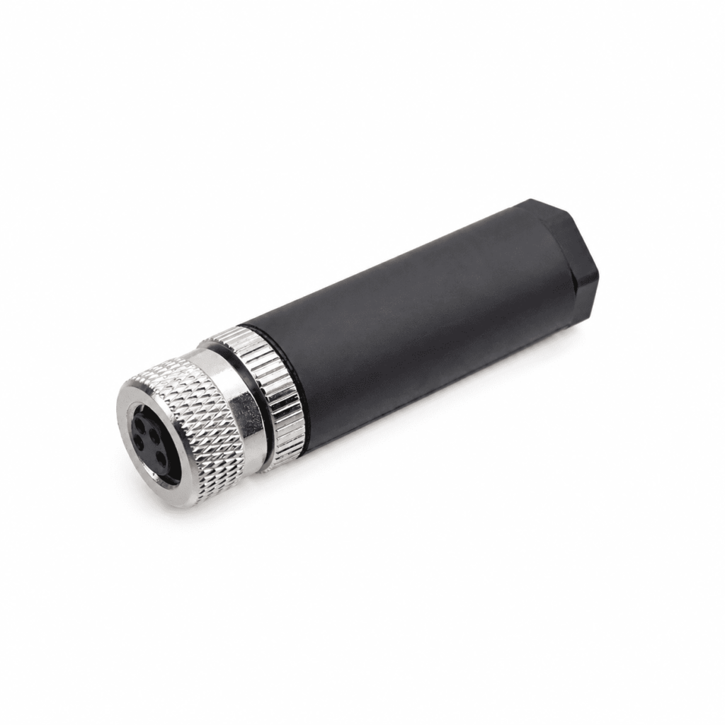 M8 Signal Type Straight Female Plastic Assembled Plug – Solder