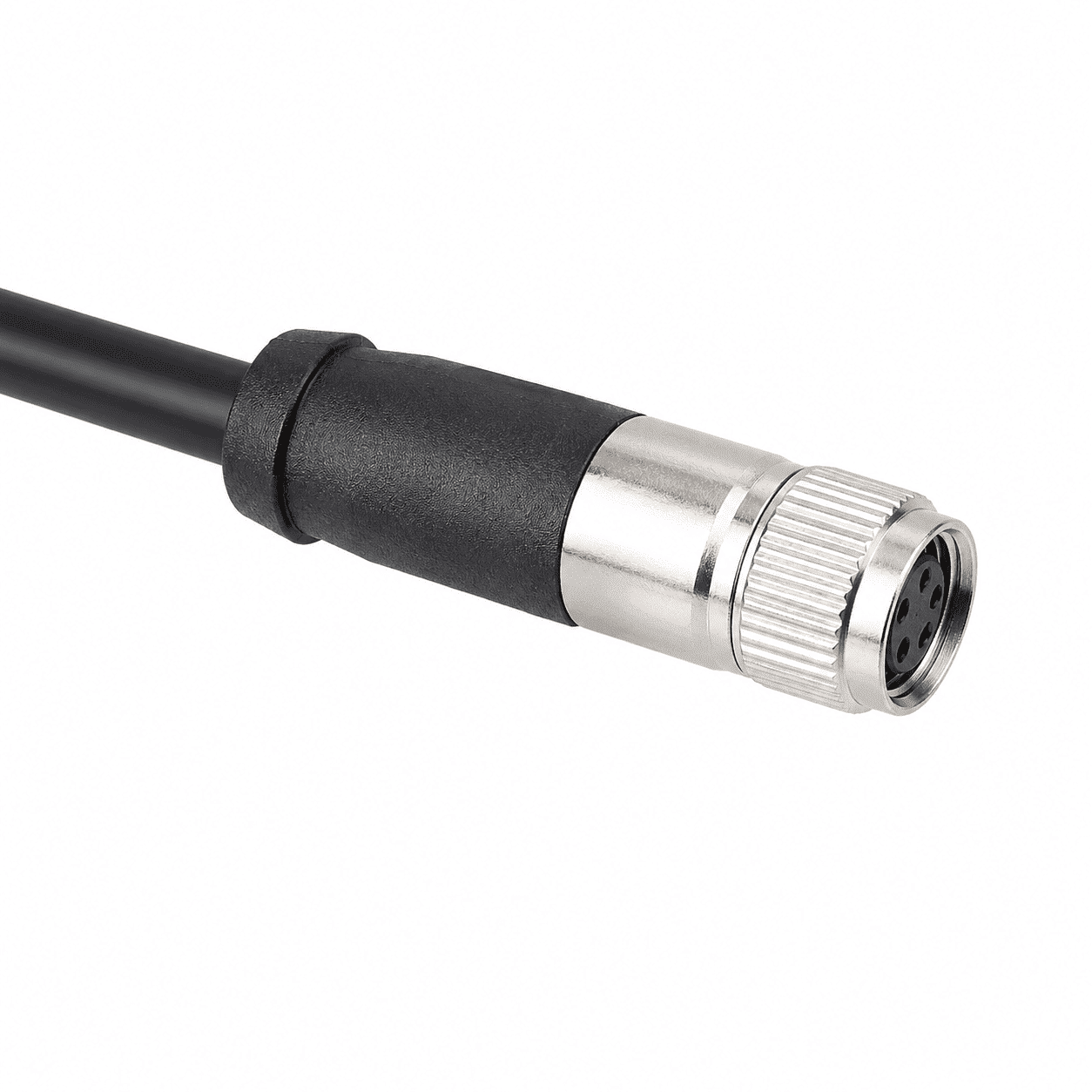 M8 Signal Type Straight Female Overmolded Plug – Damping