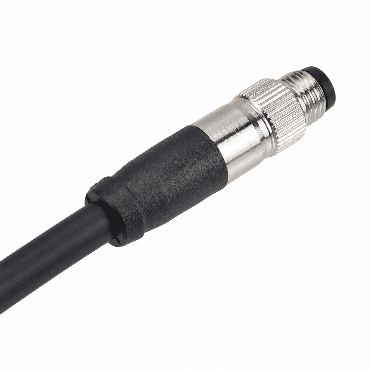 M8 Signal Type Straight Female Quick Insertion Overmolded Plug