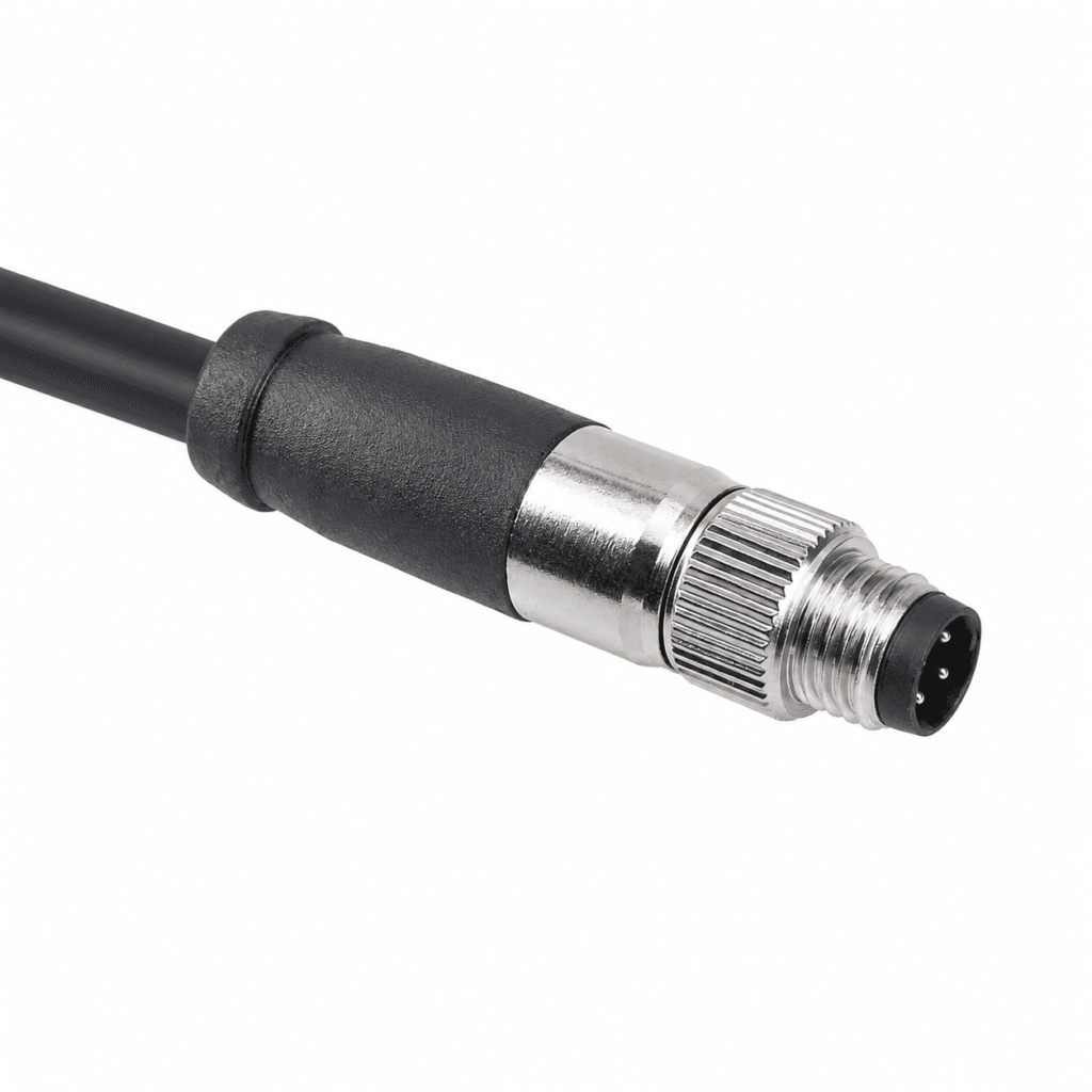 M8 Signal Type Straight Female Quick Insertion Overmolded Plug