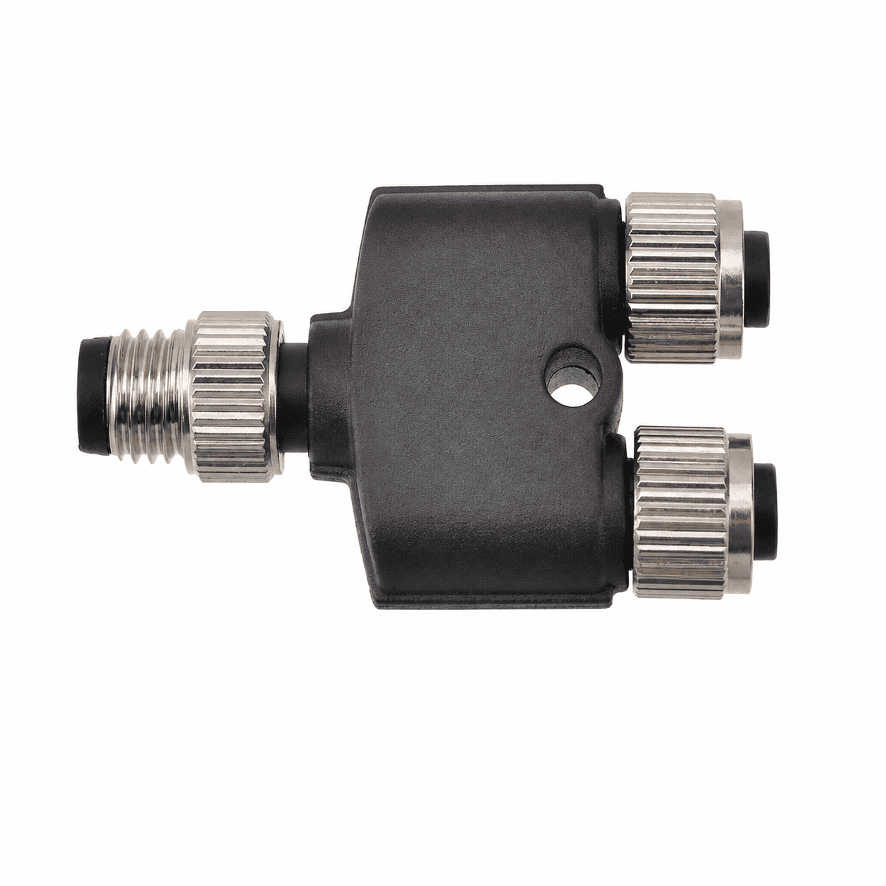 M8 Signal Type Y-Type 1 Male to 2 Female Plastic Adapter