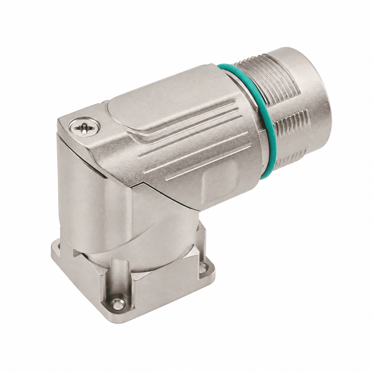 M23 Power Type Angled Male Square Assembled Socket – Crimp 19.8×19.8