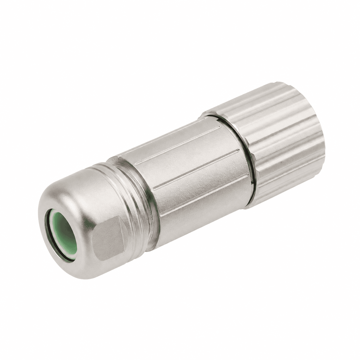 M23 Power Type Straight Female Metal Assembled Plug – Crimp