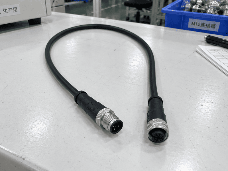 NITAI M12 connector cable assembly drawing review and production