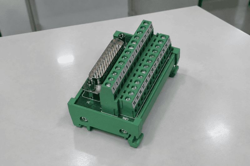 module in PLC wiring with relay interface module for output isolation