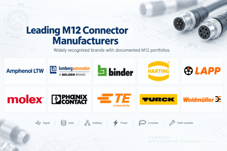 Top M12 Connector Manufacturers: 10 Global Brands Compared