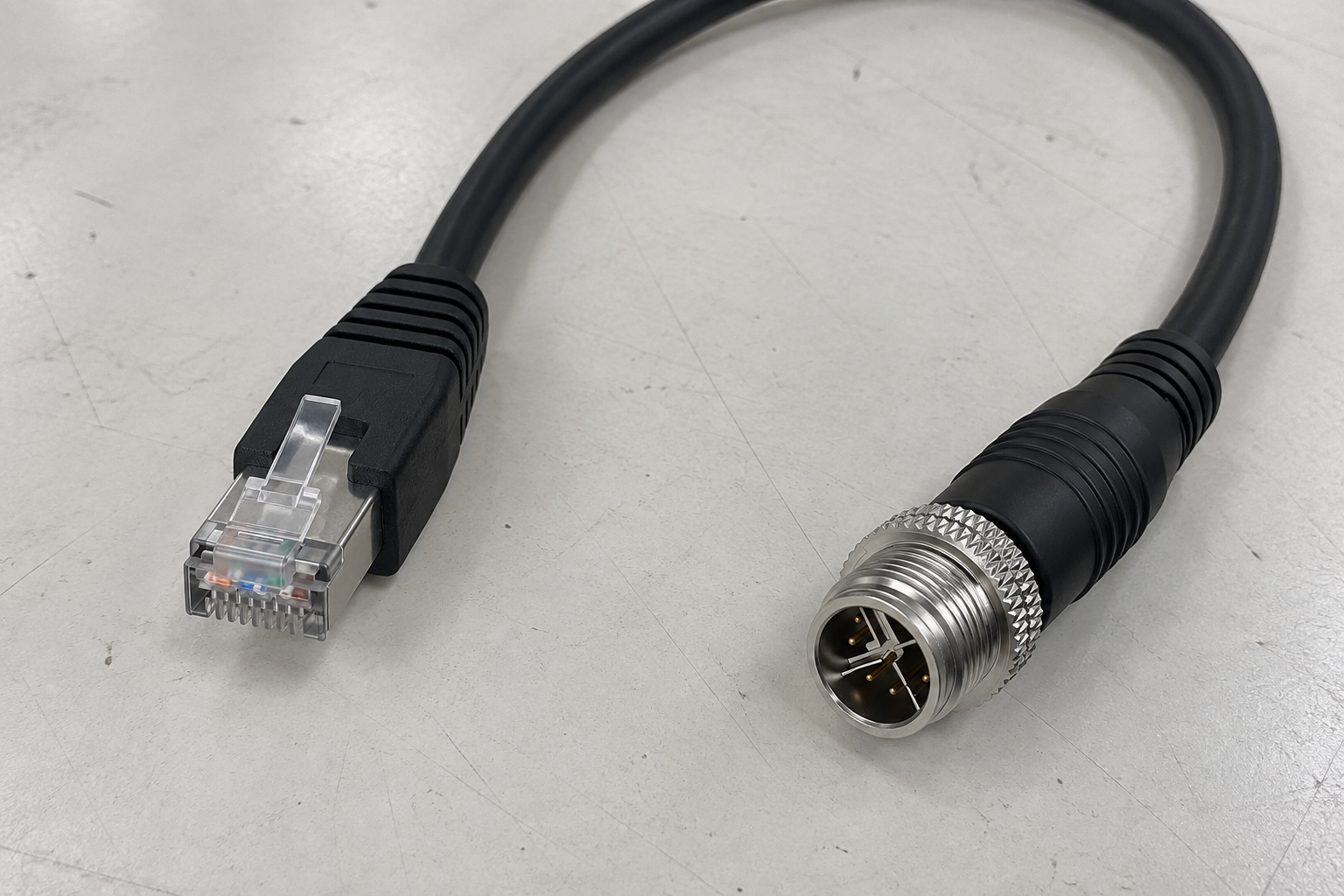 X-coded M12 8-pin connector for four-pair Industrial Ethernet