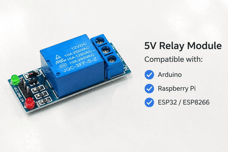 5V relay module compatibility check for PLC and controller outputs